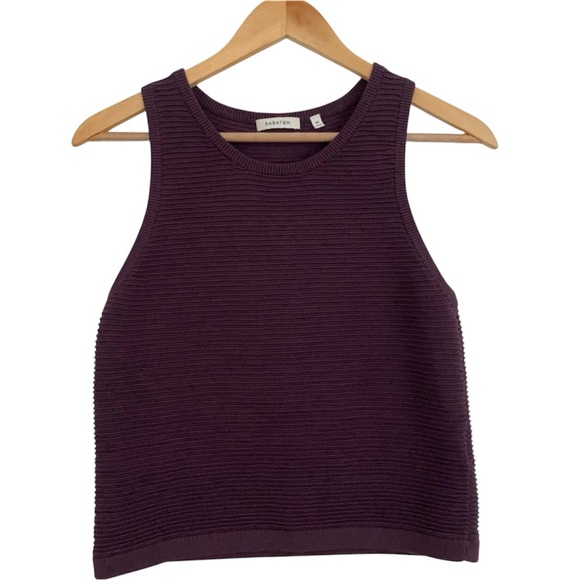 Babaton Alrik Knit Top Plum Size XS - Picture 1 of 14